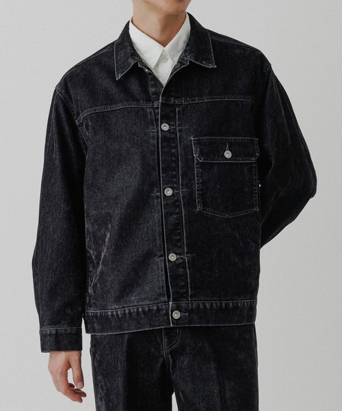 ADAM ET ROPE' ジャケット ISKO】フロッキー デニムジャケット / ADAM ET ROPE' JEANS -PERS