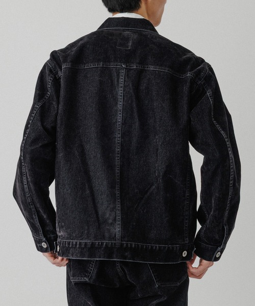 ADAM ET ROPE'（アダムエロペ）の「【ISKO】フロッキー デニムジャケット / ADAM ET ROPE' JEANS -PERS-（デニムジャケット・メンズ・ブラウン系その他/ブラック系その他・M/L）」の7枚目の写真