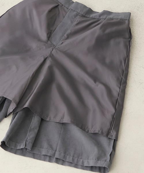 BONLECILL(ボンルシール)の「ブラッシュドピーチフロントタックバミューダパンツ(その他パンツ・レディース・チャコールグレー/ブラック/ベージュ/ブラウン・L/M)」の19枚目の写真