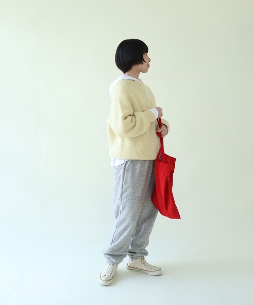 PAR ICI（パーリッシィ）の「BRITISH WOOL 片畦ニットプルオーバー（ニット/セーター・レディース・ホワイト/ブルー/グリーン/オレンジ/ネイビー/ブルー系その他・FREE）」の21枚目の写真