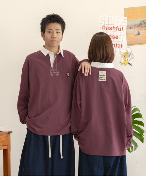 bashful base Oriental(バッシュフルベースオリエンタル)の「【bbO】ロゴオーバーポロシャツ(ポロシャツ・メンズ・ライトグレー/ネイビー/ワイン・LARGE/MEDIUM)」の12枚目の写真