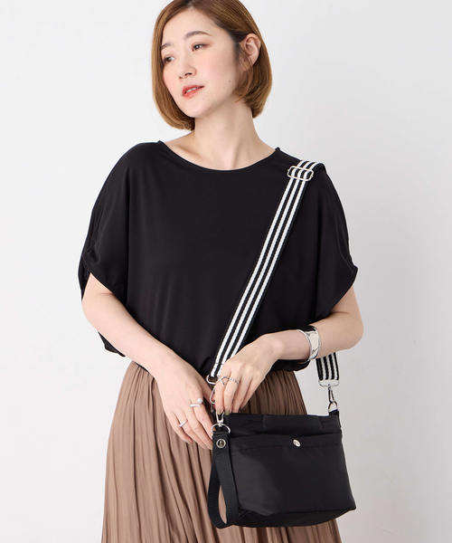 Petit Honfleur（プチオンフルール）の「バイカラーショルダーバッグ（トートバッグ・レディース・ブルー/ブラック/ベージュ・フリー）」の8枚目の写真