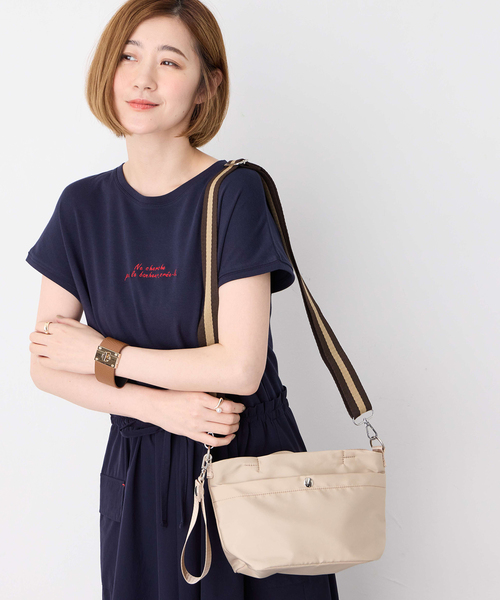 Petit Honfleur（プチオンフルール）の「バイカラーショルダーバッグ（トートバッグ・レディース・ブルー/ブラック/ベージュ・フリー）」の11枚目の写真