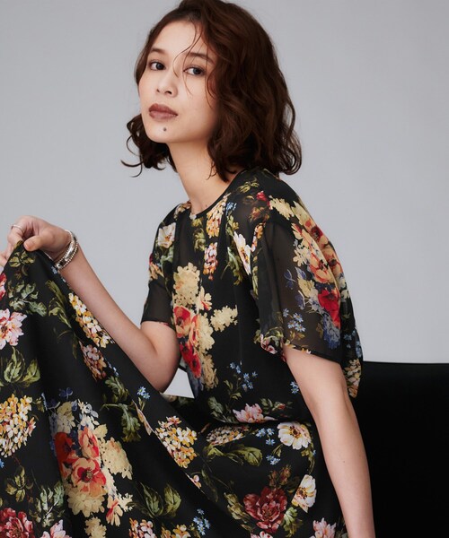 セール】【セットアップ可/花柄エレガント】アンティークフラワー柄