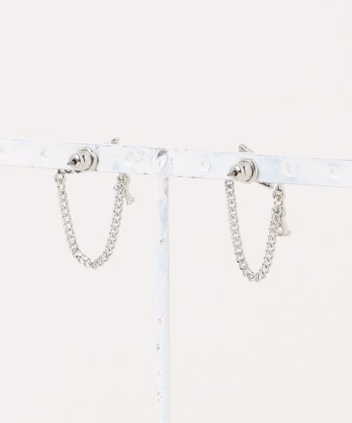AZUL by moussy(アズールバイマウジー)の「ロゴチェーンピアス(ピアス(両耳用)・レディース・シルバー/ゴールド系その他・FREE)」の15枚目の写真
