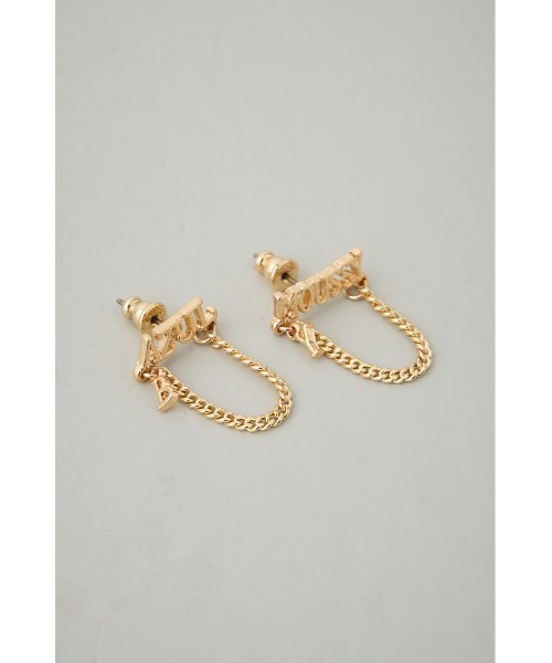 AZUL by moussy(アズールバイマウジー)の「ロゴチェーンピアス(ピアス(両耳用)・レディース・シルバー/ゴールド系その他・FREE)」の12枚目の写真