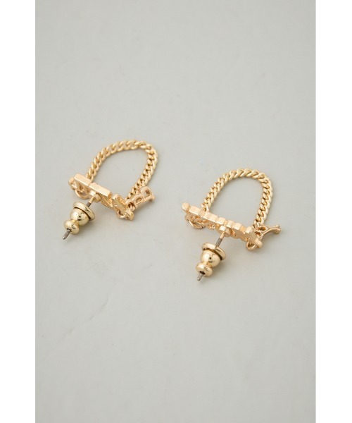 AZUL by moussy(アズールバイマウジー)の「ロゴチェーンピアス(ピアス(両耳用)・レディース・シルバー/ゴールド系その他・FREE)」の14枚目の写真