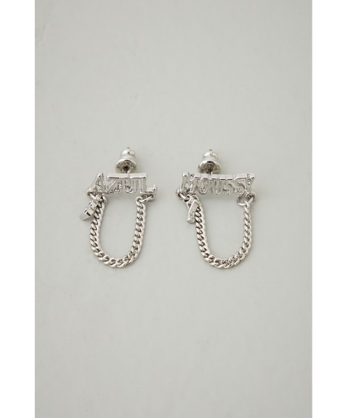 AZUL by moussy(アズールバイマウジー)の「ロゴチェーンピアス(ピアス(両耳用)・レディース・シルバー/ゴールド系その他・FREE)」の5枚目の写真