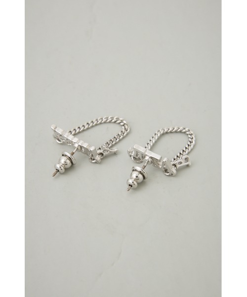 AZUL by moussy(アズールバイマウジー)の「ロゴチェーンピアス(ピアス(両耳用)・レディース・シルバー/ゴールド系その他・FREE)」の8枚目の写真