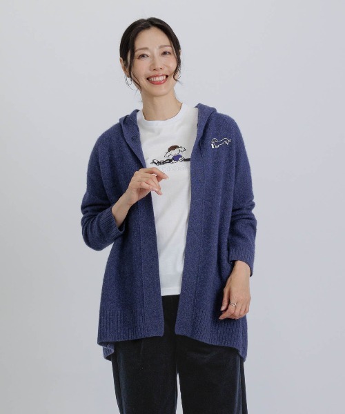 STUDIO PICONE(スタジオピッコーネ)の「コットン混刺繍冷感プルオーバー(Tシャツ/カットソー・レディース・ブラック/ライトオレンジ系/イエロー/ホワイト・M/L/LL)」の22枚目の写真