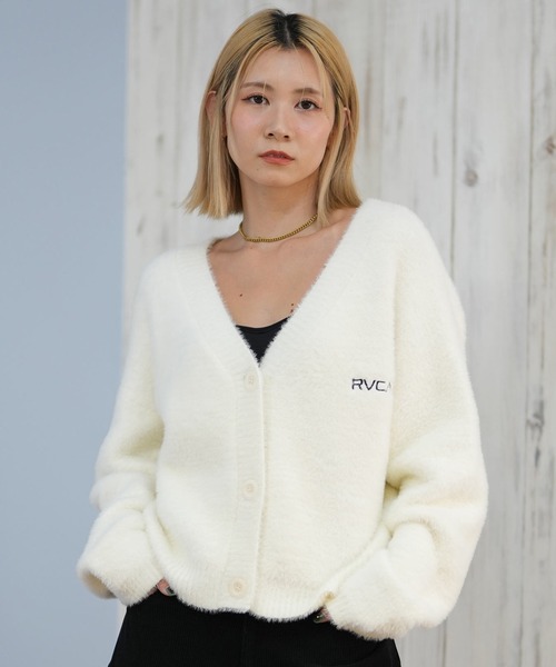 RVCA(ルーカ)の「RVCA/ルーカ セーター カーディガン BF044-P66(ニット/セーター・レディース・ブラック/ホワイト・M/L)」の8枚目の写真