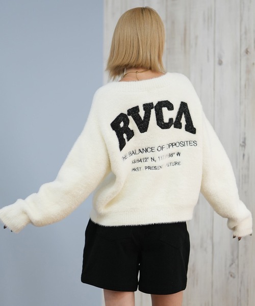 RVCA(ルーカ)の「RVCA/ルーカ セーター カーディガン BF044-P66(ニット/セーター・レディース・ブラック/ホワイト・M/L)」の9枚目の写真