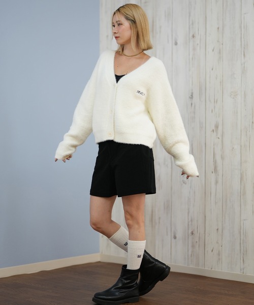 RVCA(ルーカ)の「RVCA/ルーカ セーター カーディガン BF044-P66(ニット/セーター・レディース・ブラック/ホワイト・M/L)」の12枚目の写真