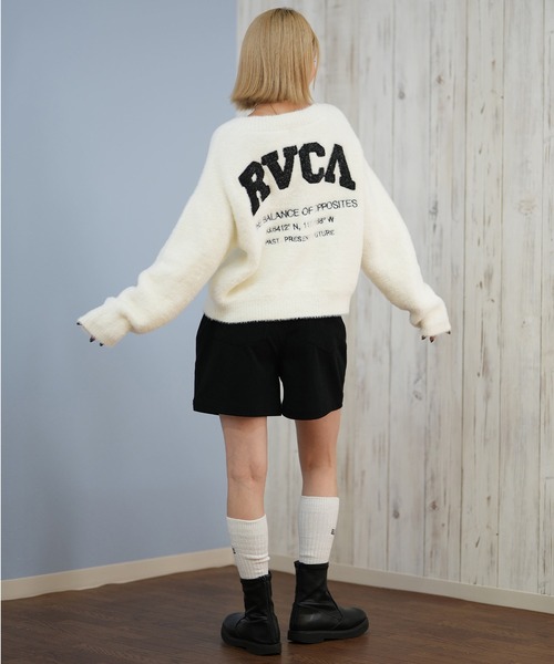 RVCA(ルーカ)の「RVCA/ルーカ セーター カーディガン BF044-P66(ニット/セーター・レディース・ブラック/ホワイト・M/L)」の13枚目の写真