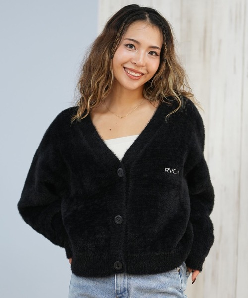RVCA(ルーカ)の「RVCA/ルーカ セーター カーディガン BF044-P66(ニット/セーター・レディース・ブラック/ホワイト・M/L)」の15枚目の写真