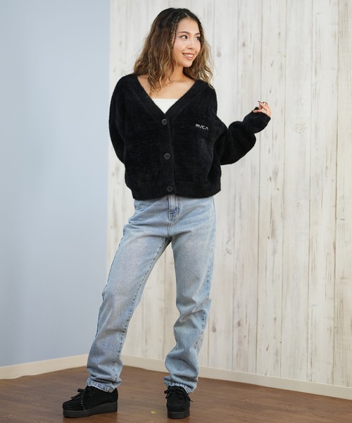 RVCA(ルーカ)の「RVCA/ルーカ セーター カーディガン BF044-P66(ニット/セーター・レディース・ブラック/ホワイト・M/L)」の17枚目の写真