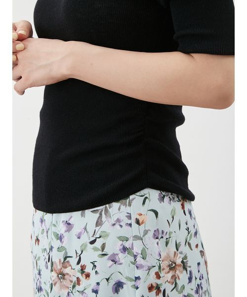 ドレープデザインオフショルニットトップス（ニット/セーター）｜Mila