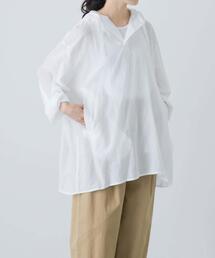 かぐれ | シアーフーディチュニック(シャツ/ブラウス)