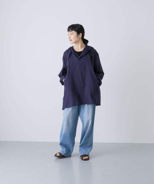 かぐれ（カグレ）の「シアーフーディチュニック（シャツ/ブラウス