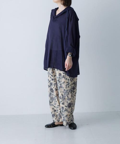 かぐれ（カグレ）の「シアーフーディチュニック（シャツ/ブラウス