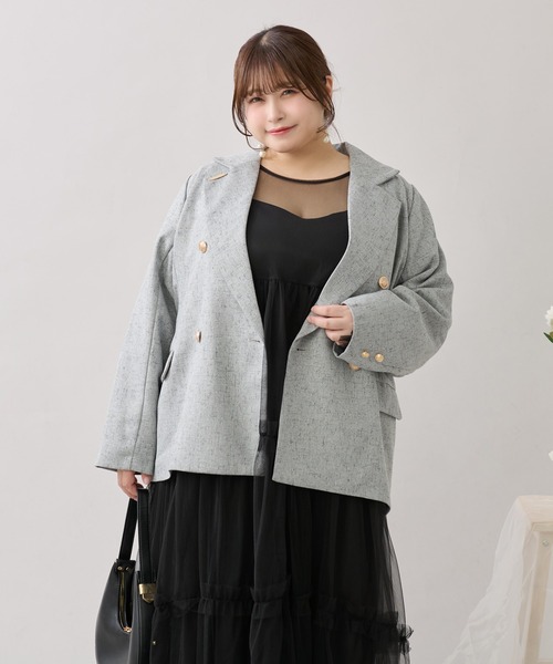 Louiosy（ルオシー）の「【大きいサイズ】バックリボンチュール