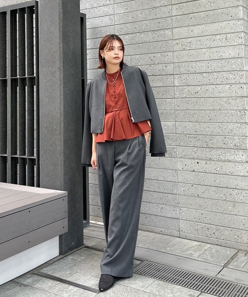 アメリヴィンテージ　人気パンツ LOOSE STRAIGHT TUCK PANTS（その他パンツ）｜Ameri（アメリ）の