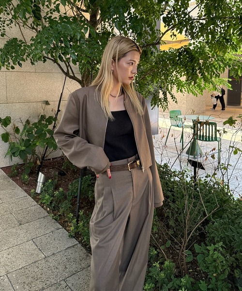 パンツ AMERI Rp014-1 Ameri パンツ HIDE THE BUTTON PANTS レディース : ZOZOTOWN