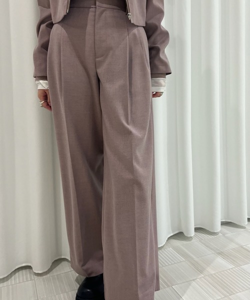 パンツ AMERI Rp014-1 Ameri パンツ HIDE THE BUTTON PANTS レディース : ZOZOTOWN