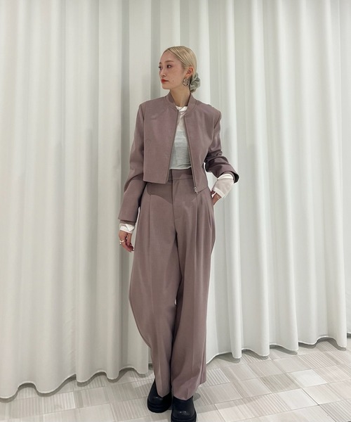 Ameri vintage スラックス セール】ESSENTIAL SLIM STRAIGHT PANTS（スラックス）｜Ameri