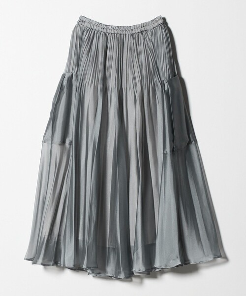 新作新品 UNITED ARROWS シャンブレーオーガンザポケットスカート UNITED ARROWS（ユナイテッドアローズ） スカート シャンブレー