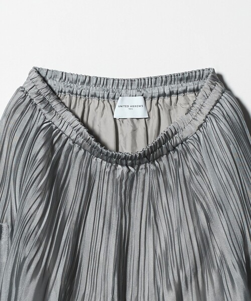 シャンブレー オーガンザ ポケット スカート（スカート）｜UNITED