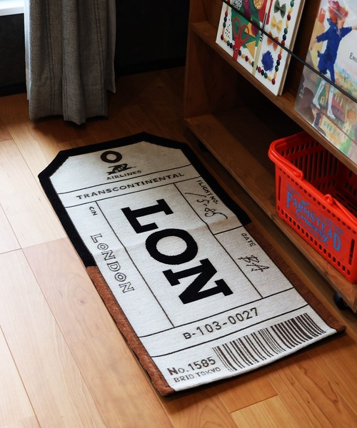 niko and...（ニコアンド）の「BAGGAGE TAG MAT/40x80cm（クッション/クッションカバー・レディース・その他1/その他2・0）」の2枚目の写真