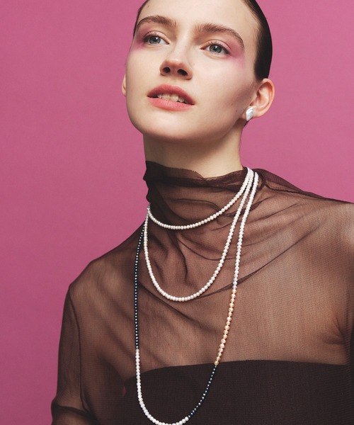 les bonbon（ルボンボン）の「【les bon bon】sissi pierce/シシィ ピアス BOB760（ピアス（両耳用）・レディース・ホワイト・FREE）」の2枚目の写真