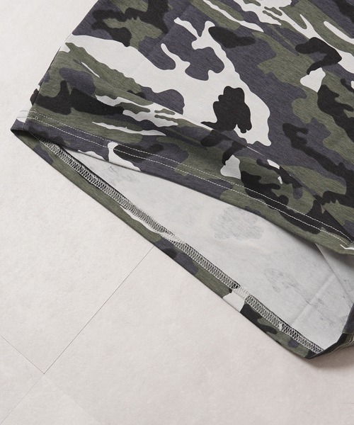 #MEMORY(メモリー)の「【MEMORY】I LOVE ME カモフラージュ 迷彩 チビTシャツ / I LOVE ME Camouflage Mini T-shirt(Tシャツ/カットソー・レディース・グリーン系カモフラージュ/グレー系カモフラージュ・FREE)」の4枚目の写真