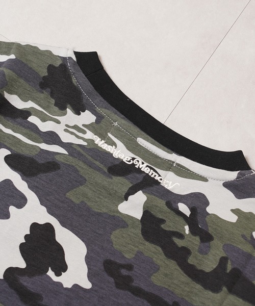 #MEMORY(メモリー)の「【MEMORY】I LOVE ME カモフラージュ 迷彩 チビTシャツ / I LOVE ME Camouflage Mini T-shirt(Tシャツ/カットソー・レディース・グリーン系カモフラージュ/グレー系カモフラージュ・FREE)」の5枚目の写真