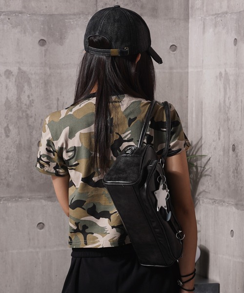 #MEMORY(メモリー)の「【MEMORY】I LOVE ME カモフラージュ 迷彩 チビTシャツ / I LOVE ME Camouflage Mini T-shirt(Tシャツ/カットソー・レディース・グリーン系カモフラージュ/グレー系カモフラージュ・FREE)」の21枚目の写真