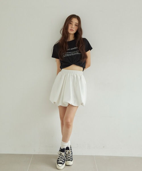 ACYM（アシーム）の「コンパクトロゴTシャツ（Tシャツ/カットソー・レディース・ブラック/ホワイト・FREE）」の13枚目の写真