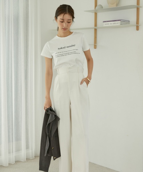 ACYM（アシーム）の「コンパクトロゴTシャツ（Tシャツ/カットソー・レディース・ブラック/ホワイト・FREE）」の10枚目の写真