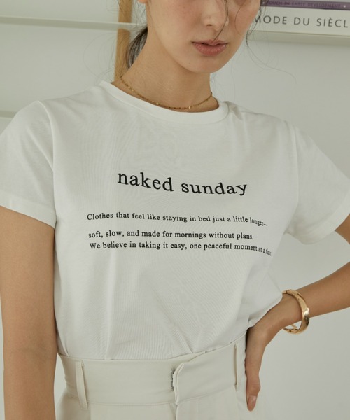 ACYM（アシーム）の「コンパクトロゴTシャツ（Tシャツ/カットソー・レディース・ブラック/ホワイト・FREE）」の11枚目の写真