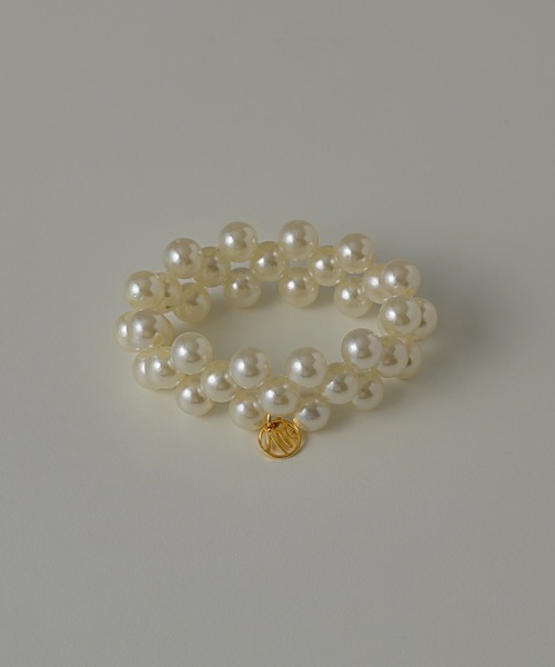 muku（ムク）の「BRACELET・HAIR TIE/PEARL（ブレスレット・レディース・ホワイト/グレー・FREE）」の9枚目の写真