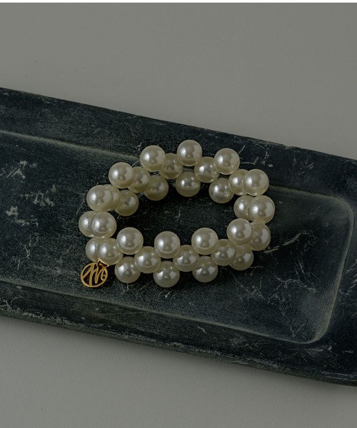 muku（ムク）の「BRACELET・HAIR TIE/PEARL（ブレスレット・レディース・ホワイト/グレー・FREE）」の12枚目の写真