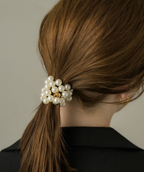 muku（ムク）の「BRACELET・HAIR TIE/PEARL（ブレスレット・レディース・ホワイト/グレー・FREE）」の15枚目の写真