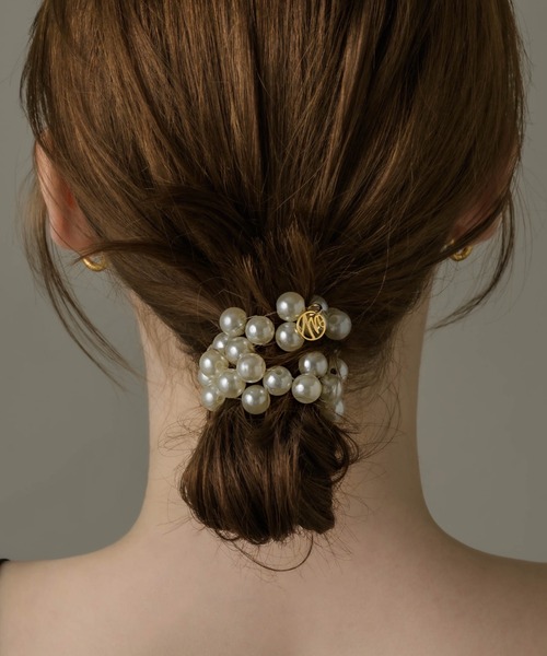 muku（ムク）の「BRACELET・HAIR TIE/PEARL（ブレスレット・レディース・ホワイト/グレー・FREE）」の16枚目の写真