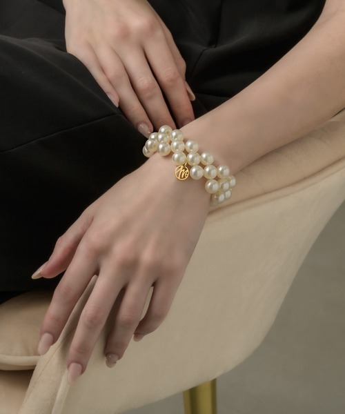 muku（ムク）の「BRACELET・HAIR TIE/PEARL（ブレスレット・レディース・ホワイト/グレー・FREE）」の18枚目の写真