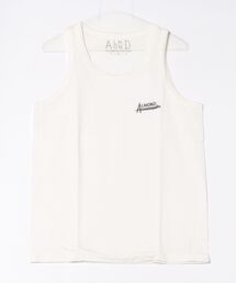 BY THE BAY(バイザベイ)の【ALMOND/アーモンド】タンクトップ/ワンポイントロゴノースリーブ(タンクトップ)