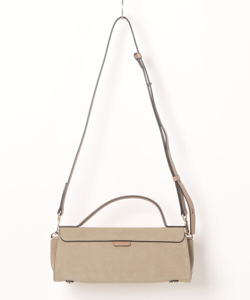 LORISTELLA（ロリステッラ）の「【LORISTELLA】レザーコンビワイドフラップバッグ(Q56471)（ハンドバッグ・レディース・グレー系その他・ALL）」の2枚目の写真