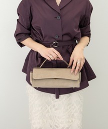 LORISTELLA | 【LORISTELLA】レザーコンビワイドフラップバッグ(Q56471)(ハンドバッグ)