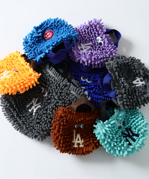 MLB(メジャーリーグベースボール)の「INFIELDER DESIGN / 別注 TAMANIWA MLB モップ ミニ 酔い酔いバッグ(クラッチバッグ・メンズ・ブルー系その他/オレンジ/パープル/ブラウン/グリーン/チャコールグレー・FREE)」の11枚目の写真