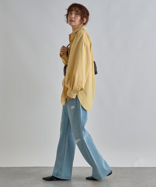 RIVE DROITE（リヴドロワ）の「【MONN.:.(モン)】カラーシャツ（シャツ/ブラウス・レディース・サックスブルー/イエロー・FREE）」の20枚目の写真