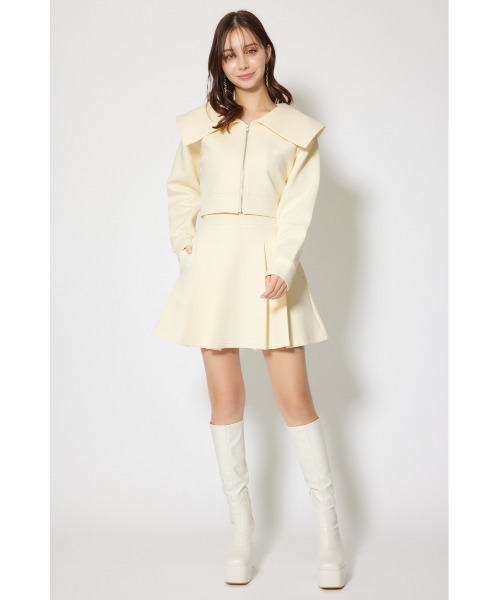 rienda（リエンダ）の「ダンボールニットジャストウエストスコートショートパンツ 秋服 冬服（スラックス・レディース・アイボリー/ブラック/ライトブルー・SMALL/MEDIUM）」の9枚目の写真